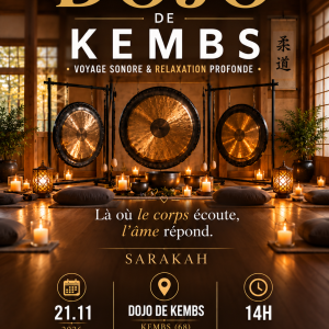 Gong meditation au Dojo de Kembs
